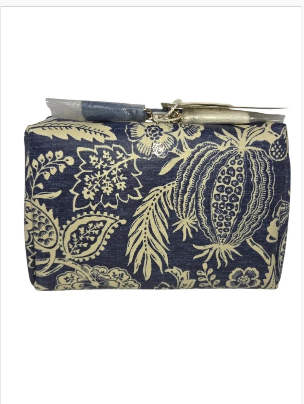 Spartina 449 Large Cosmetic Pouch Flagler Blue NWT